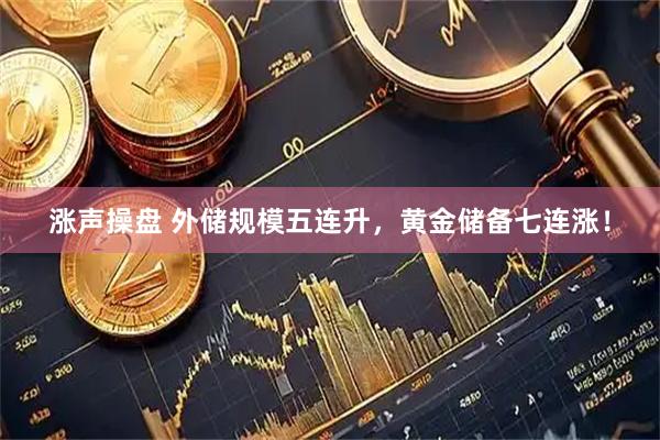 涨声操盘 外储规模五连升，黄金储备七连涨！